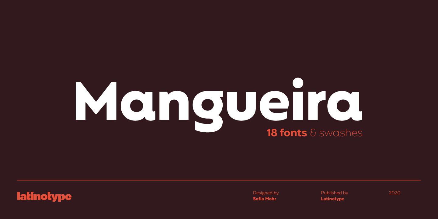 Beispiel einer Mangueira Alt SemiBold-Schriftart